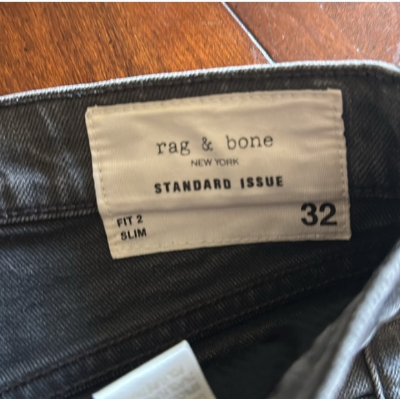 Rag & Bone Gray Frayed Cut Offs Denim Shorts - Picture 2 of 3